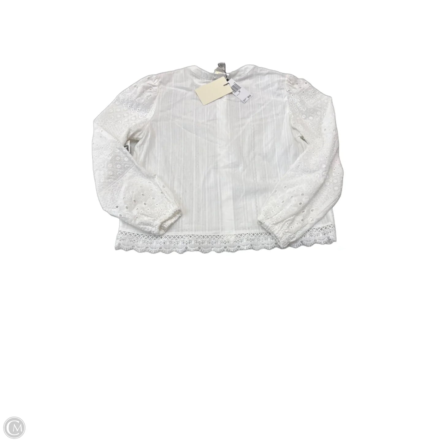 Top Long Sleeve By Industry In White, Size: Sp