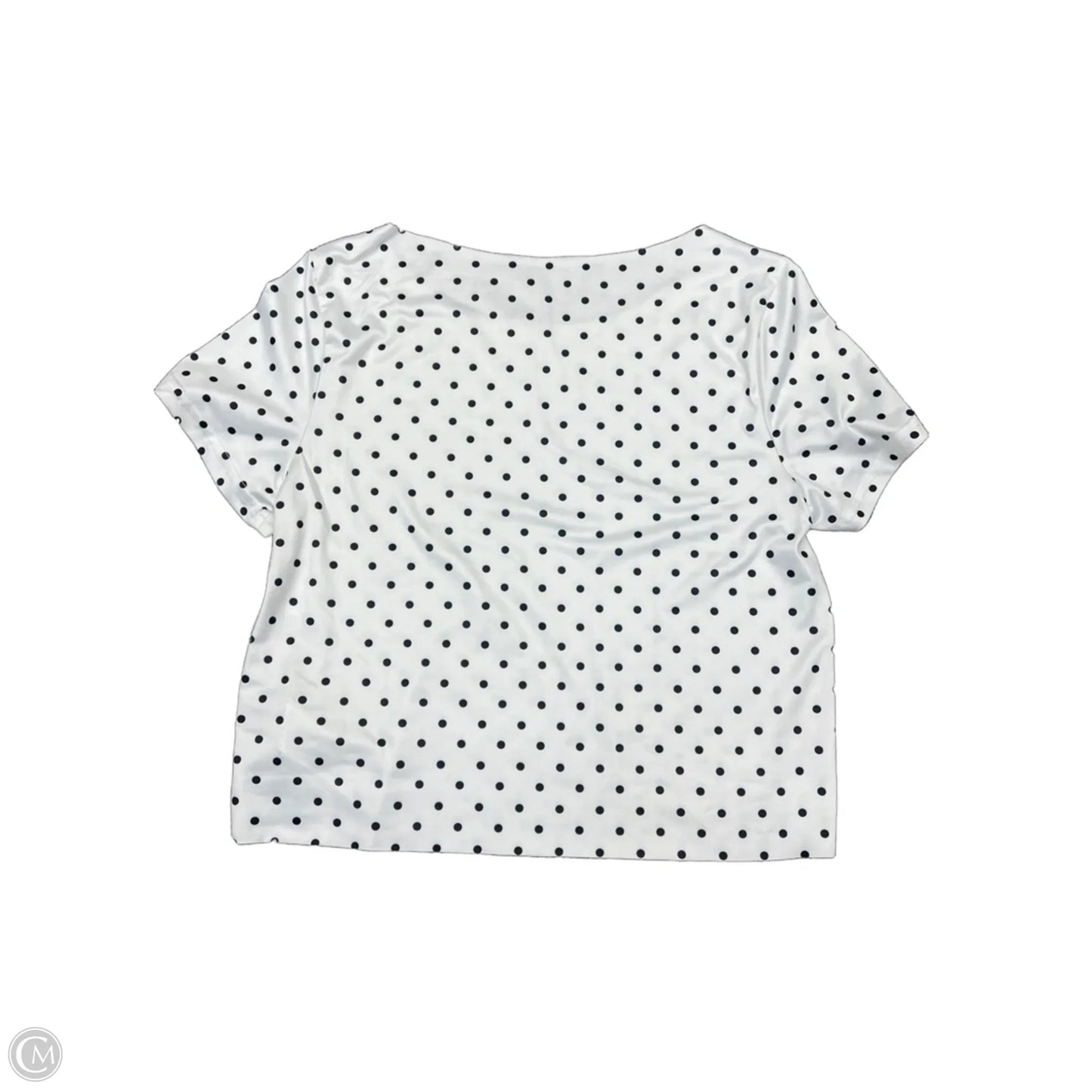 Top Short Sleeve By Shein In Black & White, Size: S