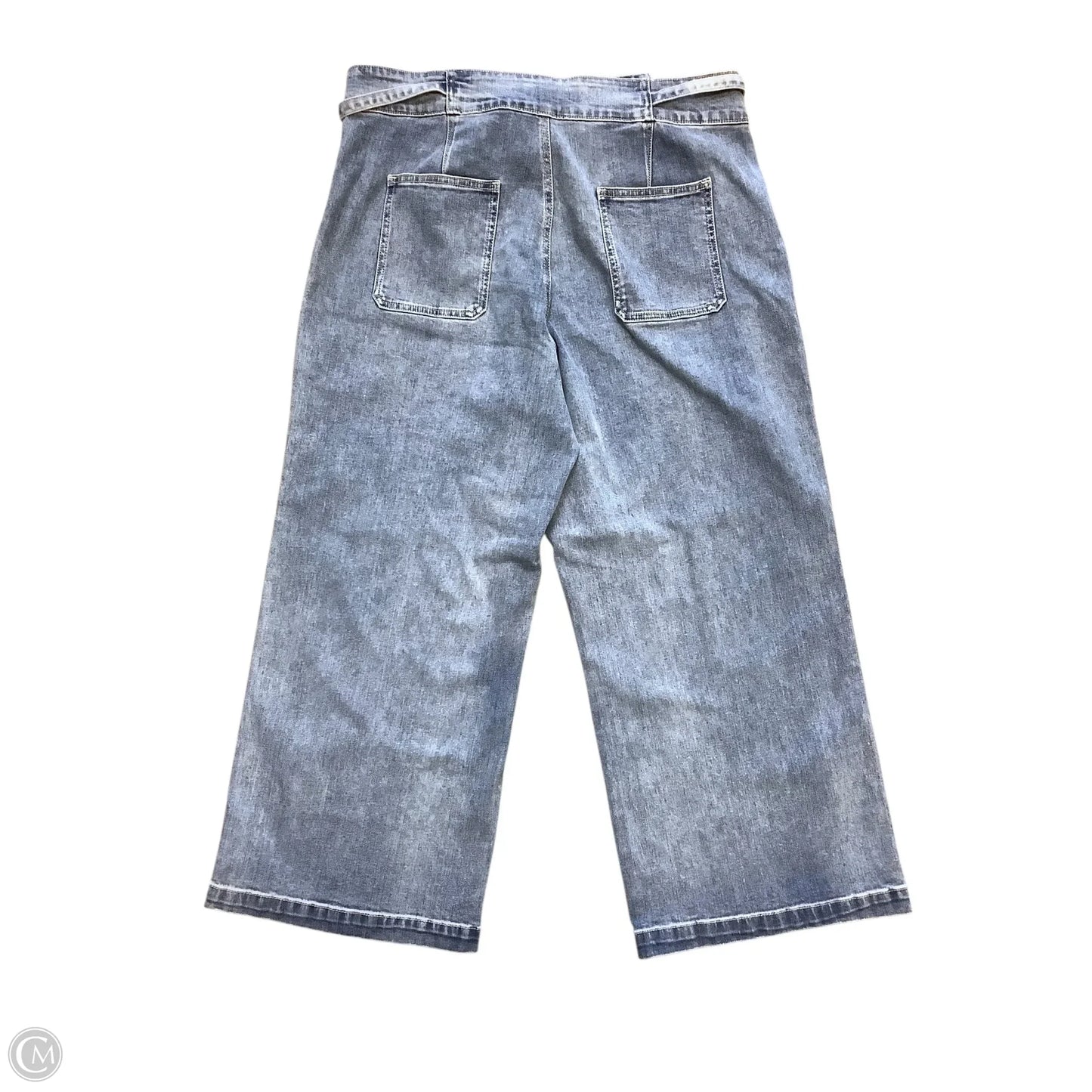 Jeans Wide Leg By Hudson In Blue Denim, Size: 16