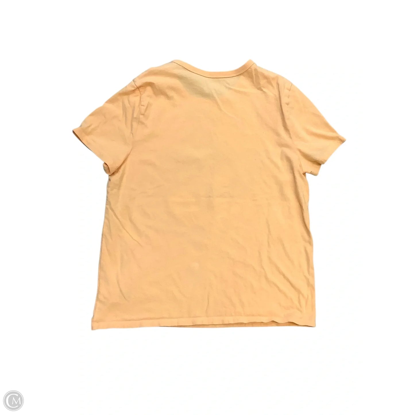 Top Short Sleeve Basic By Gap In Orange, Size: L