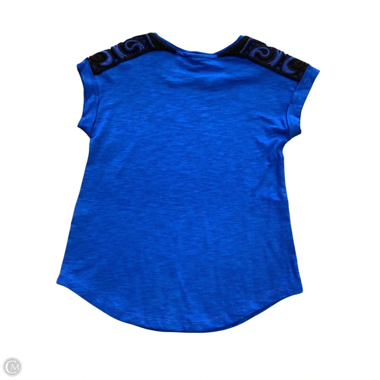 Top Sleeveless By Chicos In Blue & Brown, Size: Xs