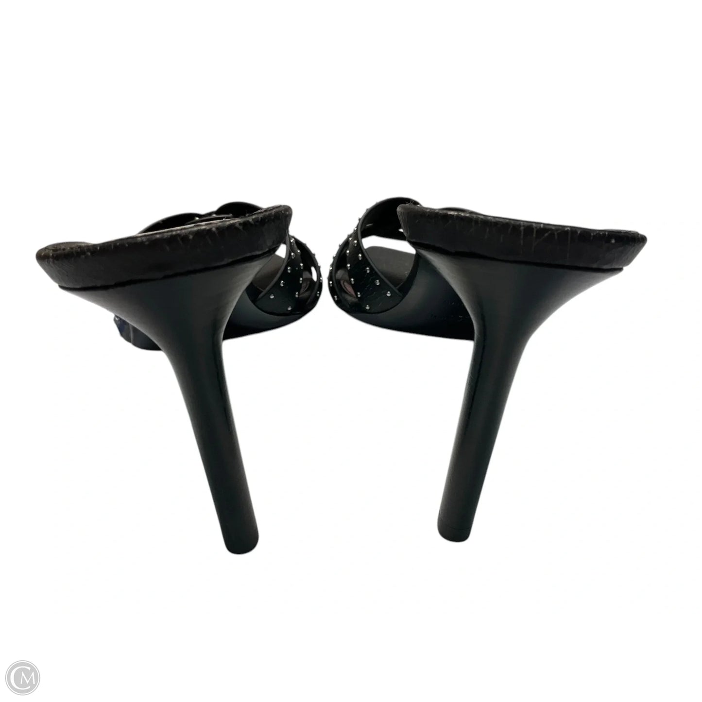 Shoes Luxury Designer By Yves Saint Laurent In Black, Size: 8.5