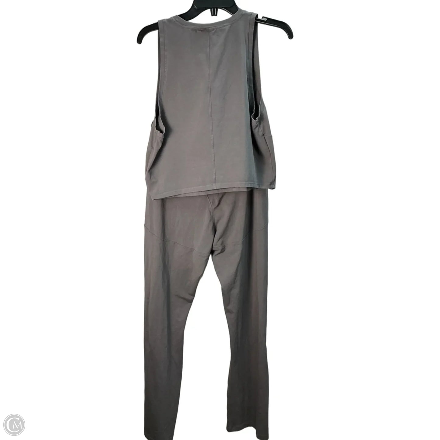 Athletic Pants 2pc By Gym Shark In Grey, Size: 18