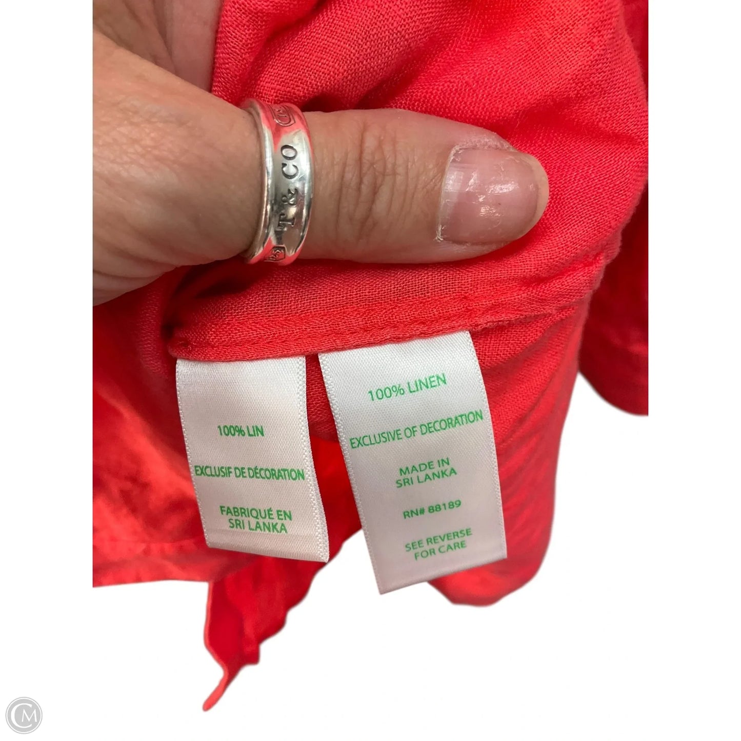 Top Long Sleeve Designer By Lilly Pulitzer In Orange, Size: Xs