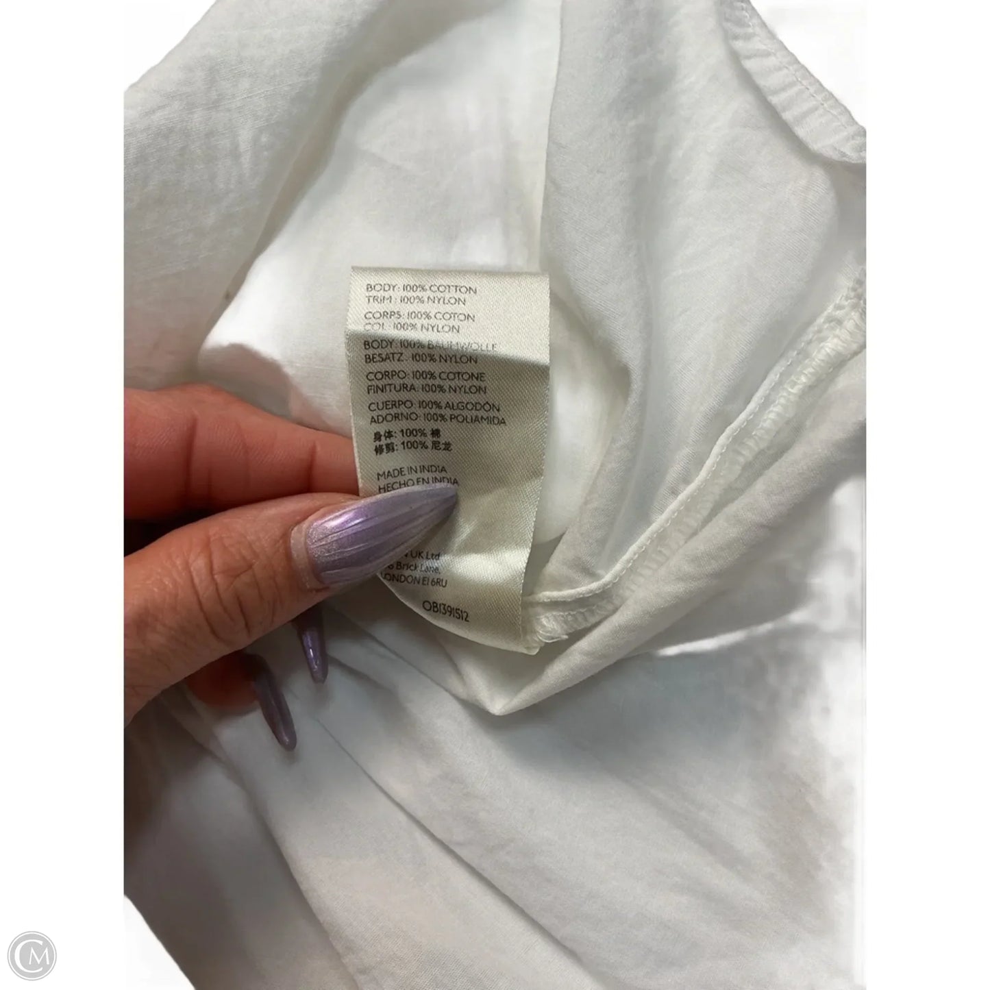 Top Long Sleeve By Anthropologie In White, Size: Xs