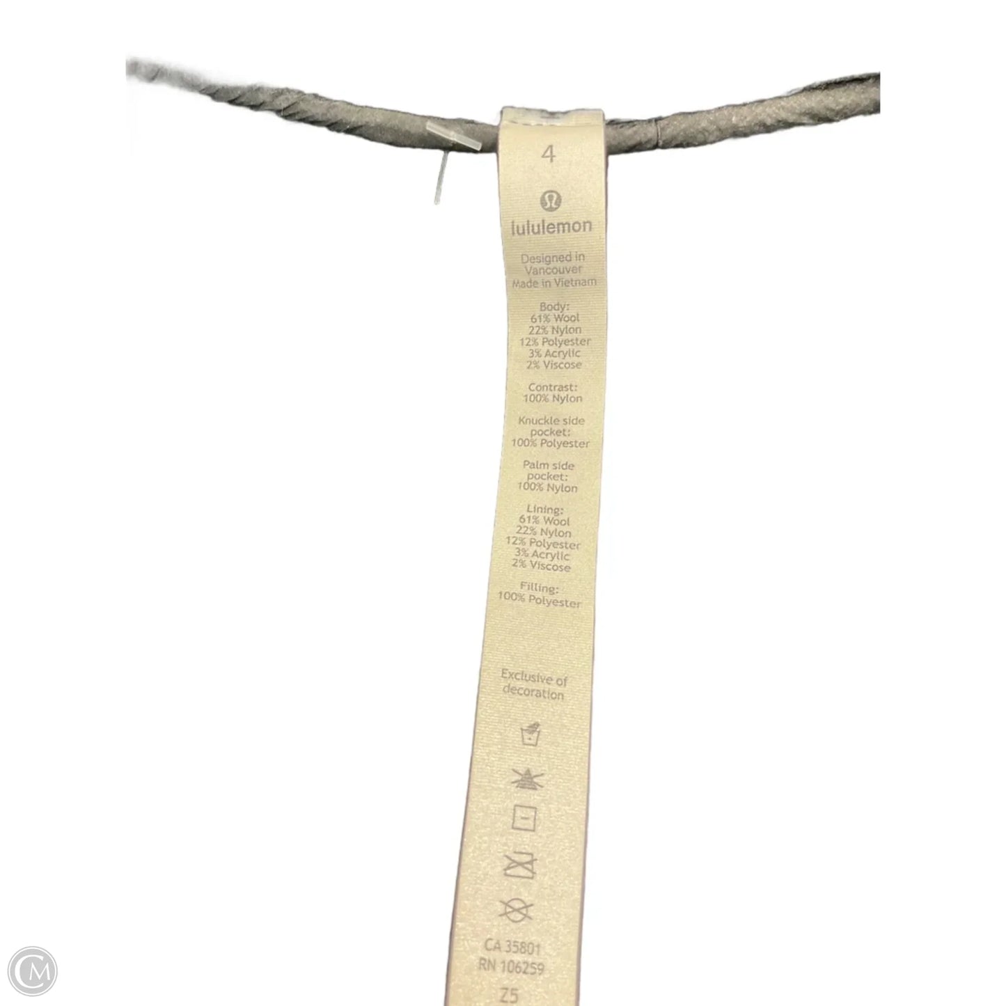 Athletic Jacket By Lululemon In Black, Size: 4