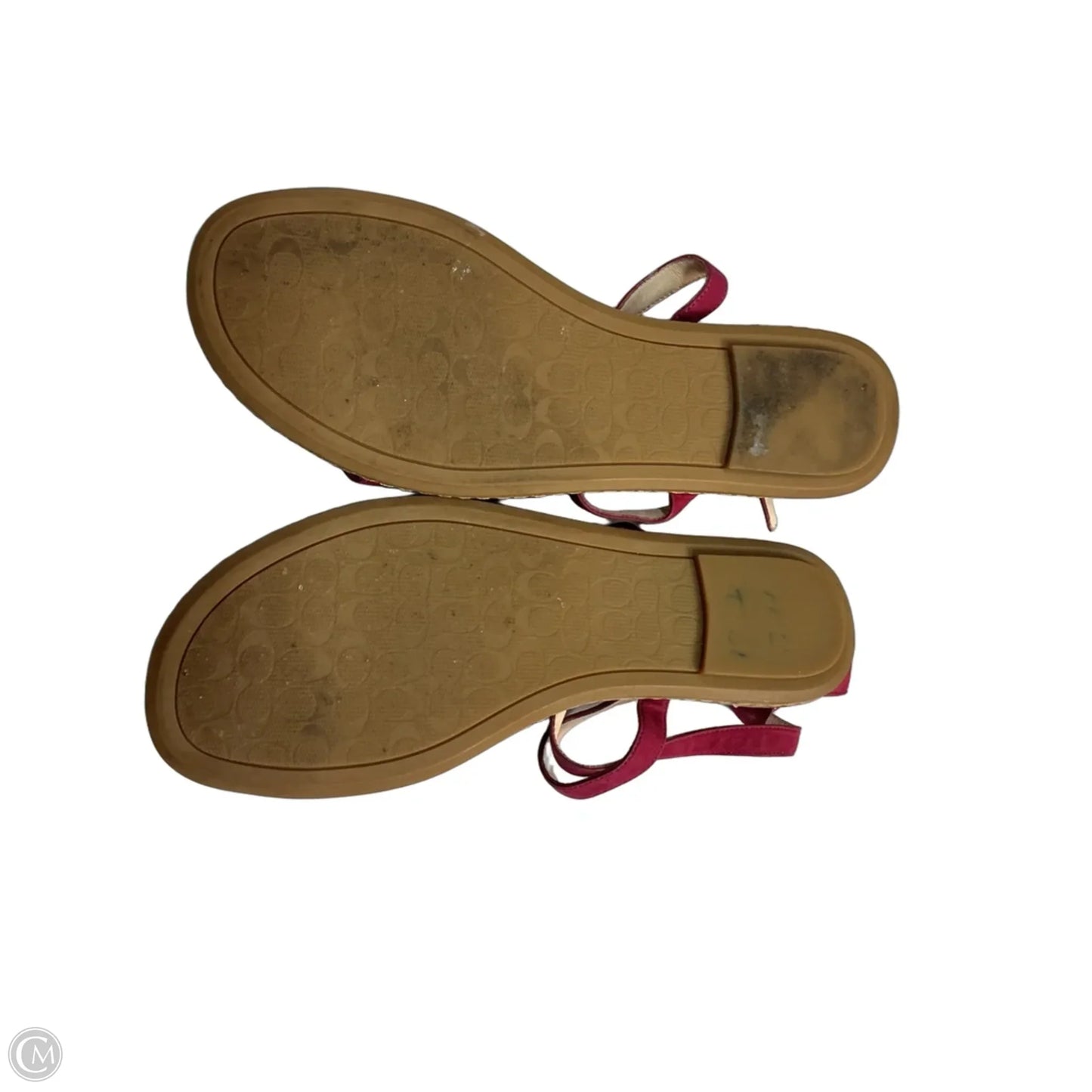 Sandals Designer By Coach In Pink, Size: 9