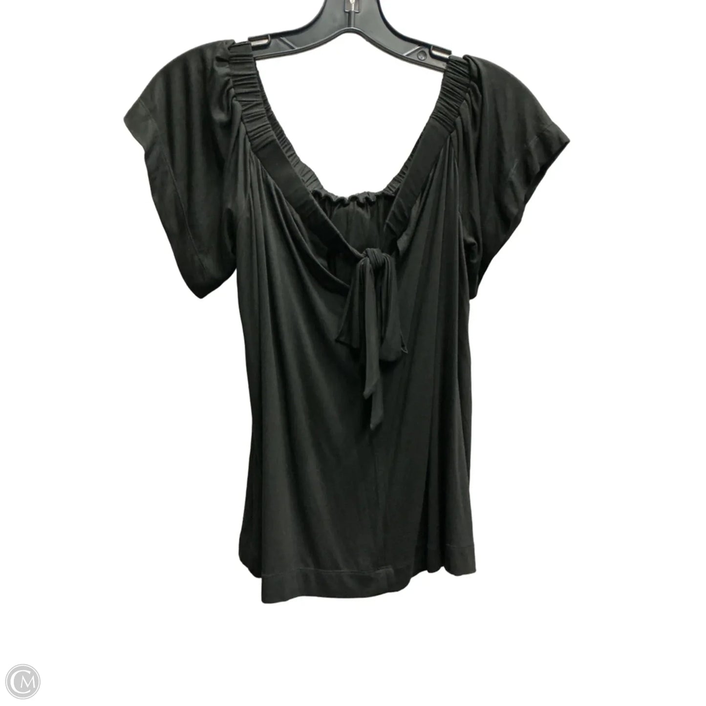Top Short Sleeve By Loft In Black, Size: Xs