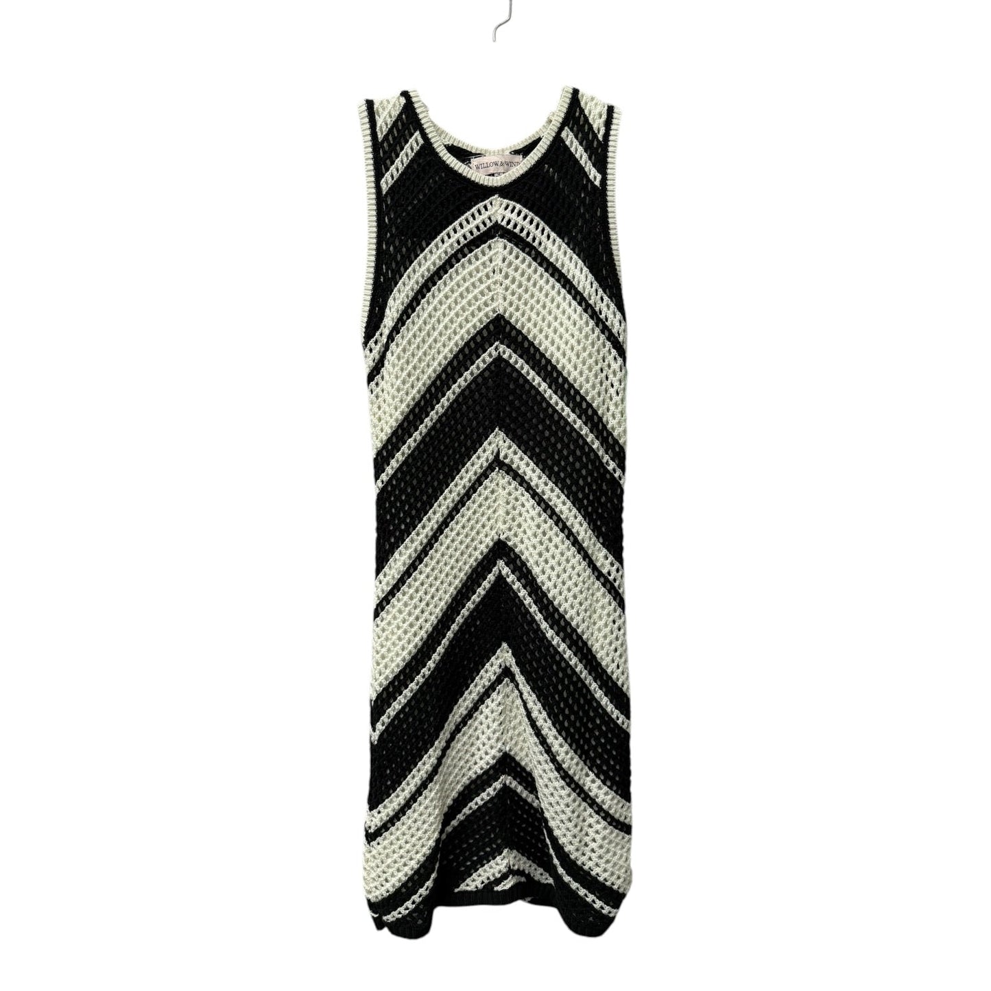 Dress Casual Midi By Cme In Black & White, Size:M