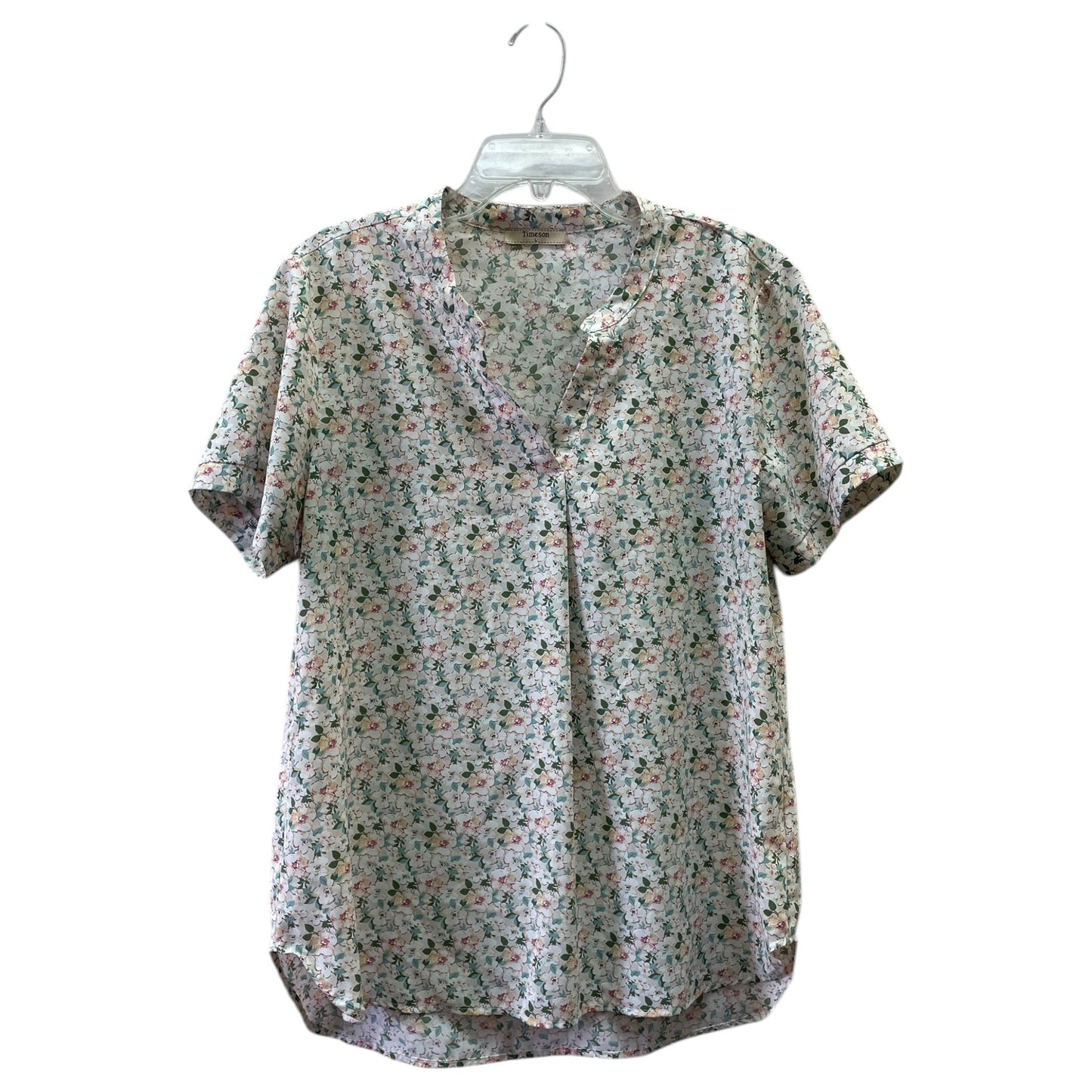 Blouse Ss By Timeson In Floral Print, Size:L