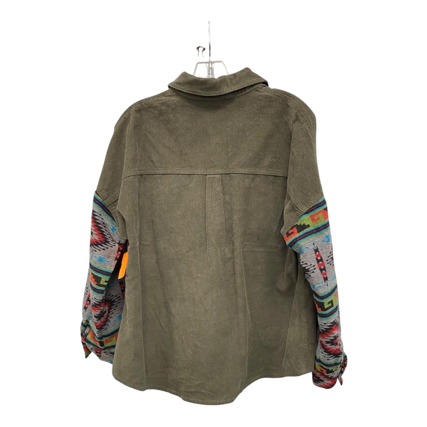 Jacket Shirt In Green, Size:L