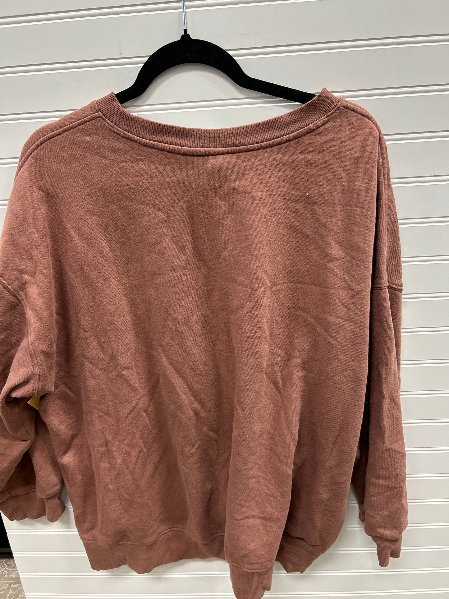 Athletic Top Ls Crewneck By Old Navy In Brown, Size:Xl