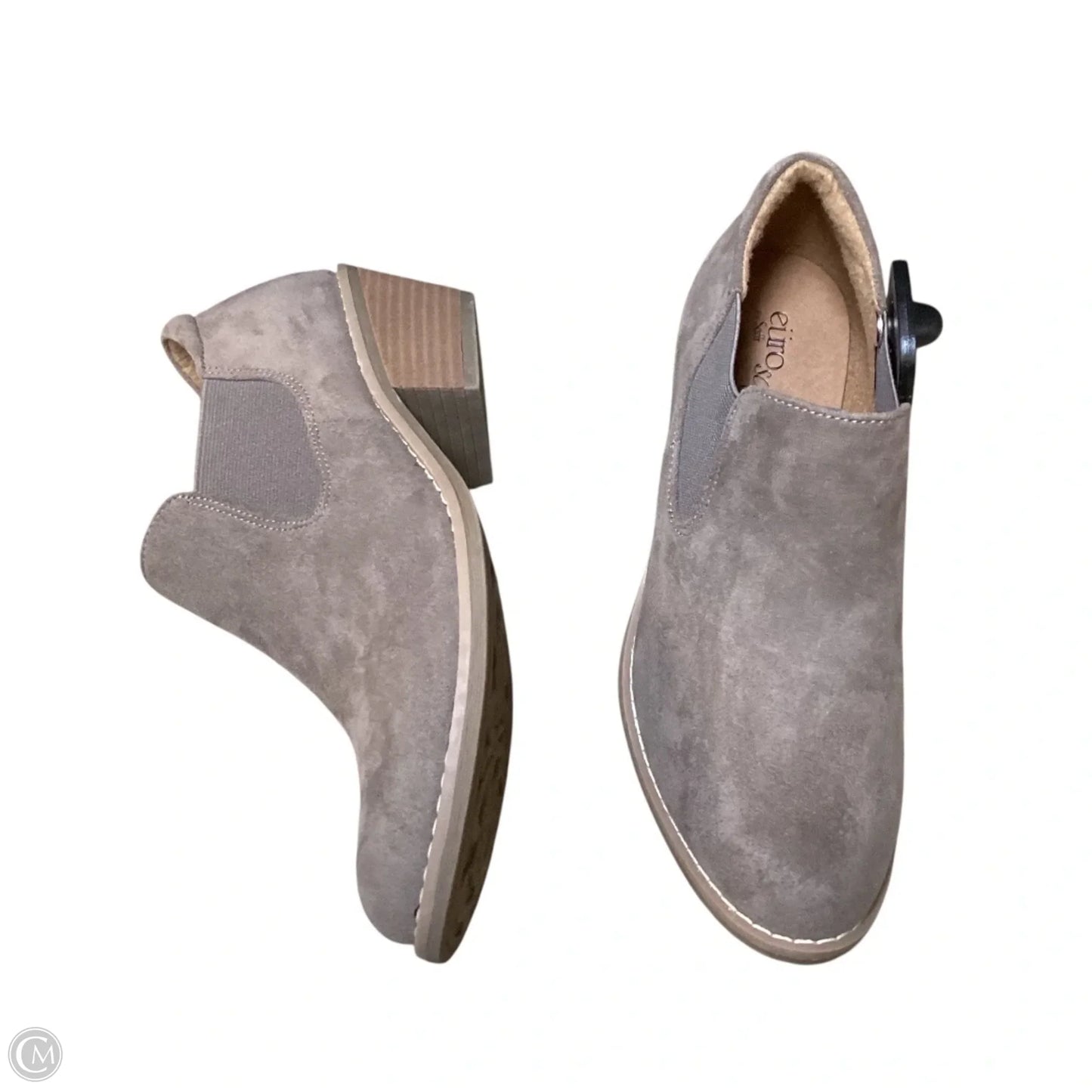 Boots Ankle Heels By Sofft In Brown, Size: 7