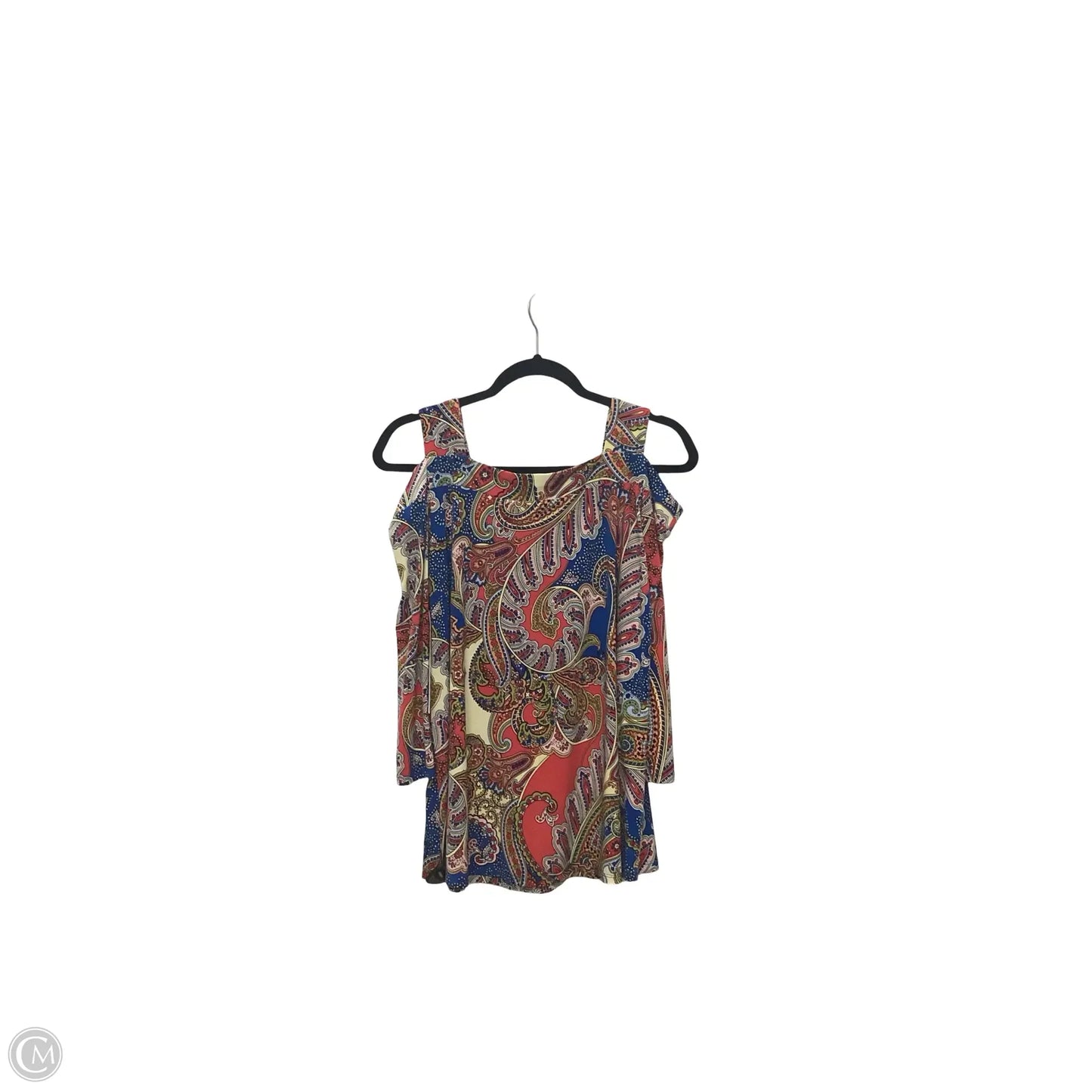 Blouse 3/4 Sleeve By Chicos In Paisley Print, Size: M