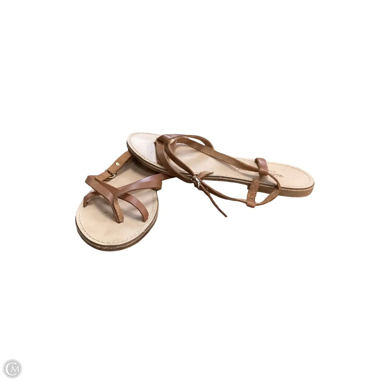 Sandals Flats By NICCOLO VACARI In Brown, Size: 9.5