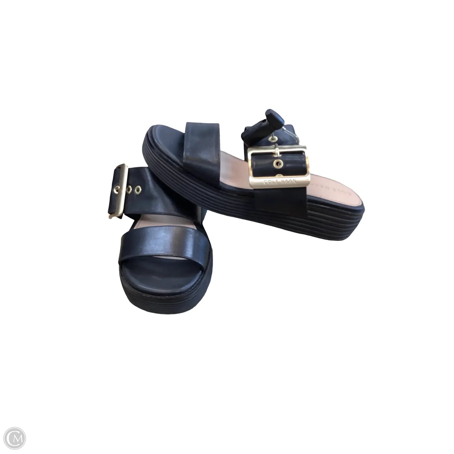 Sandals Flats By Cole-haan In Black, Size: 6.5