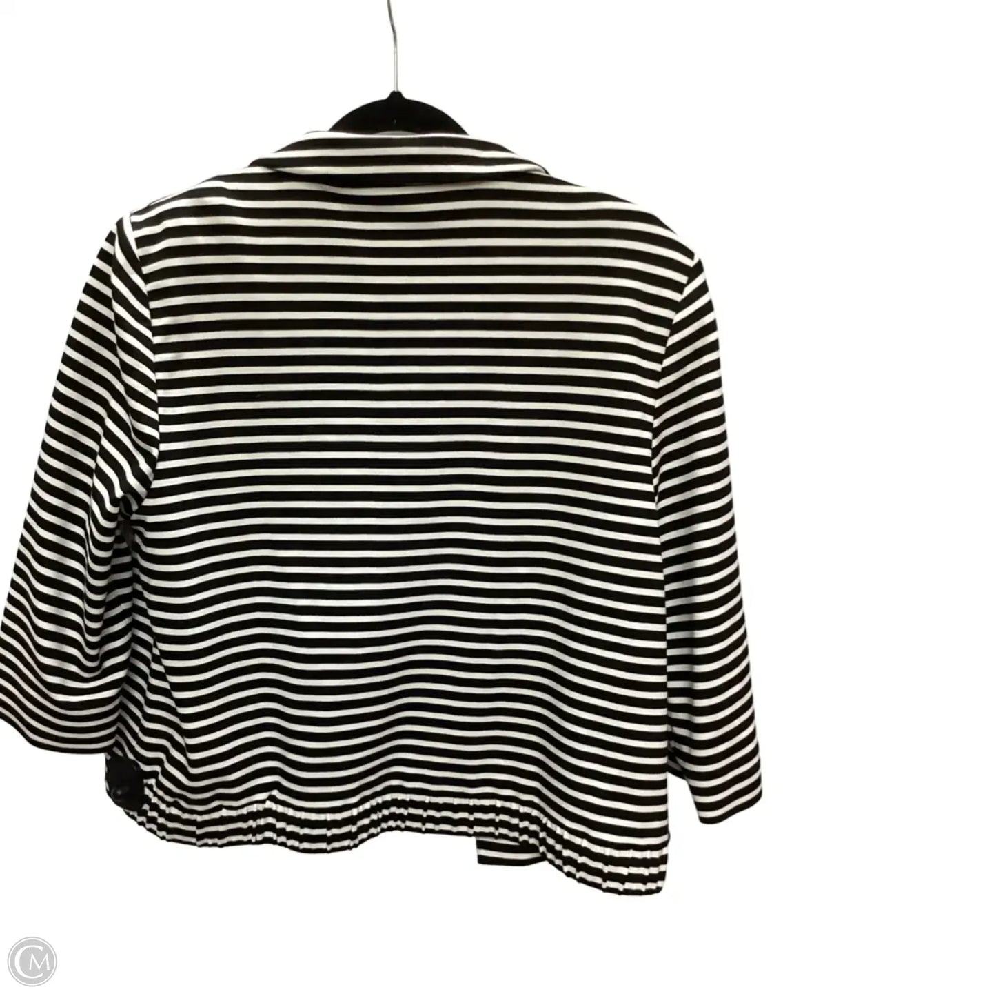 Blazer By Chicos In Striped Pattern, Size: 2