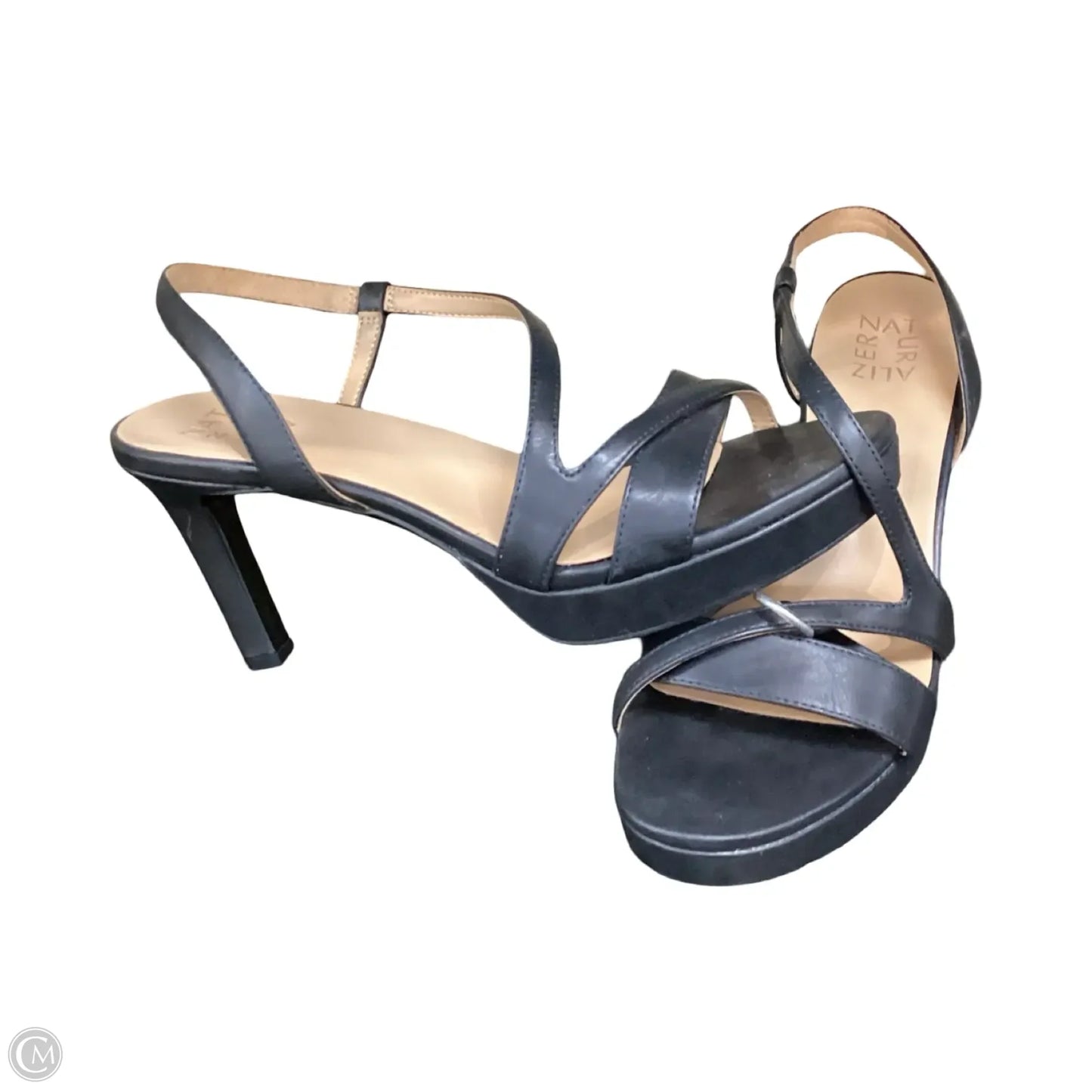 Sandals Heels Kitten By Naturalizer In Black, Size: 10