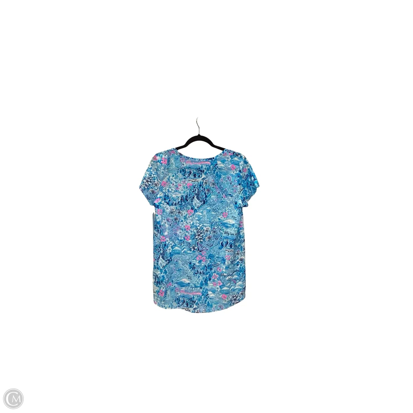 Blouse Designer By Lilly Pulitzer In Blue, Size: M