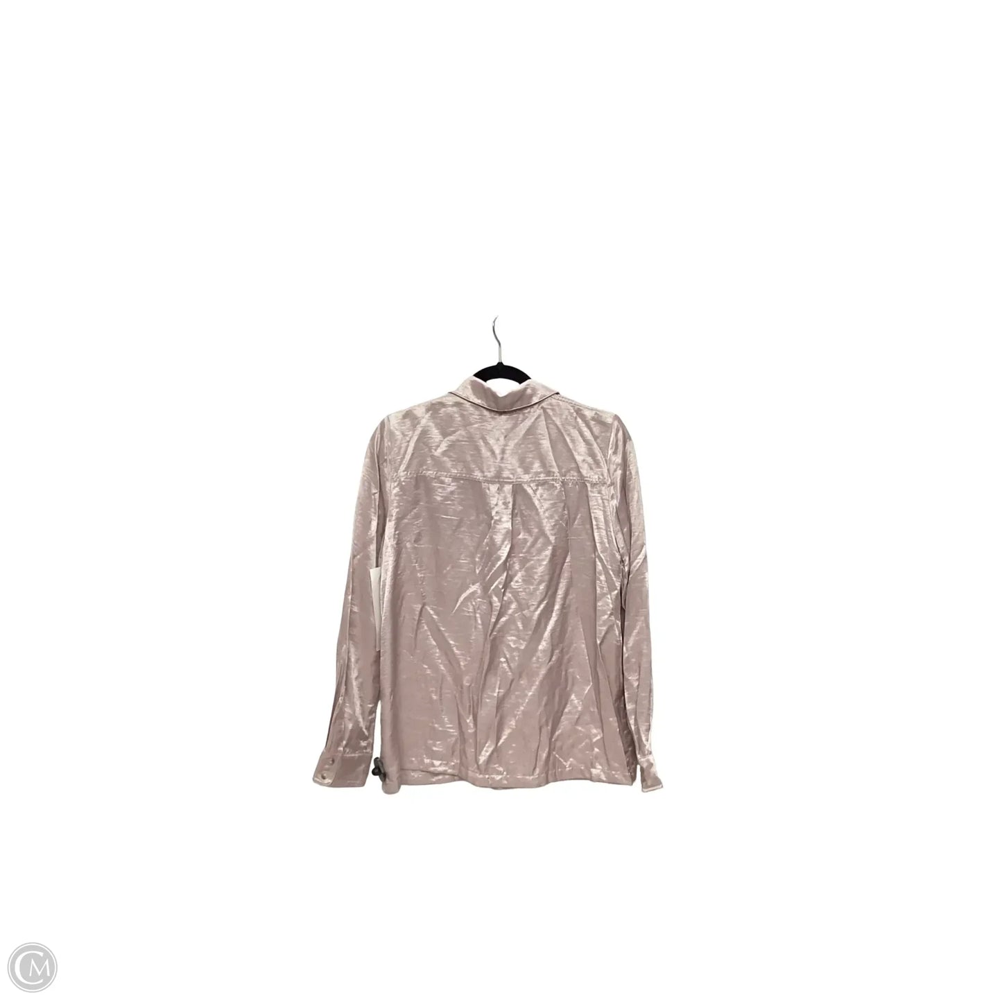 Blouse Long Sleeve By Current Air In Pink, Size: S