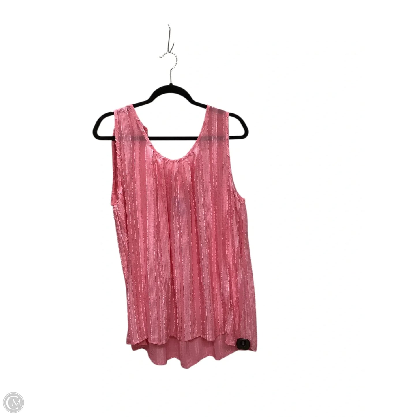 Top Sleeveless By Entro In Pink, Size: Xl