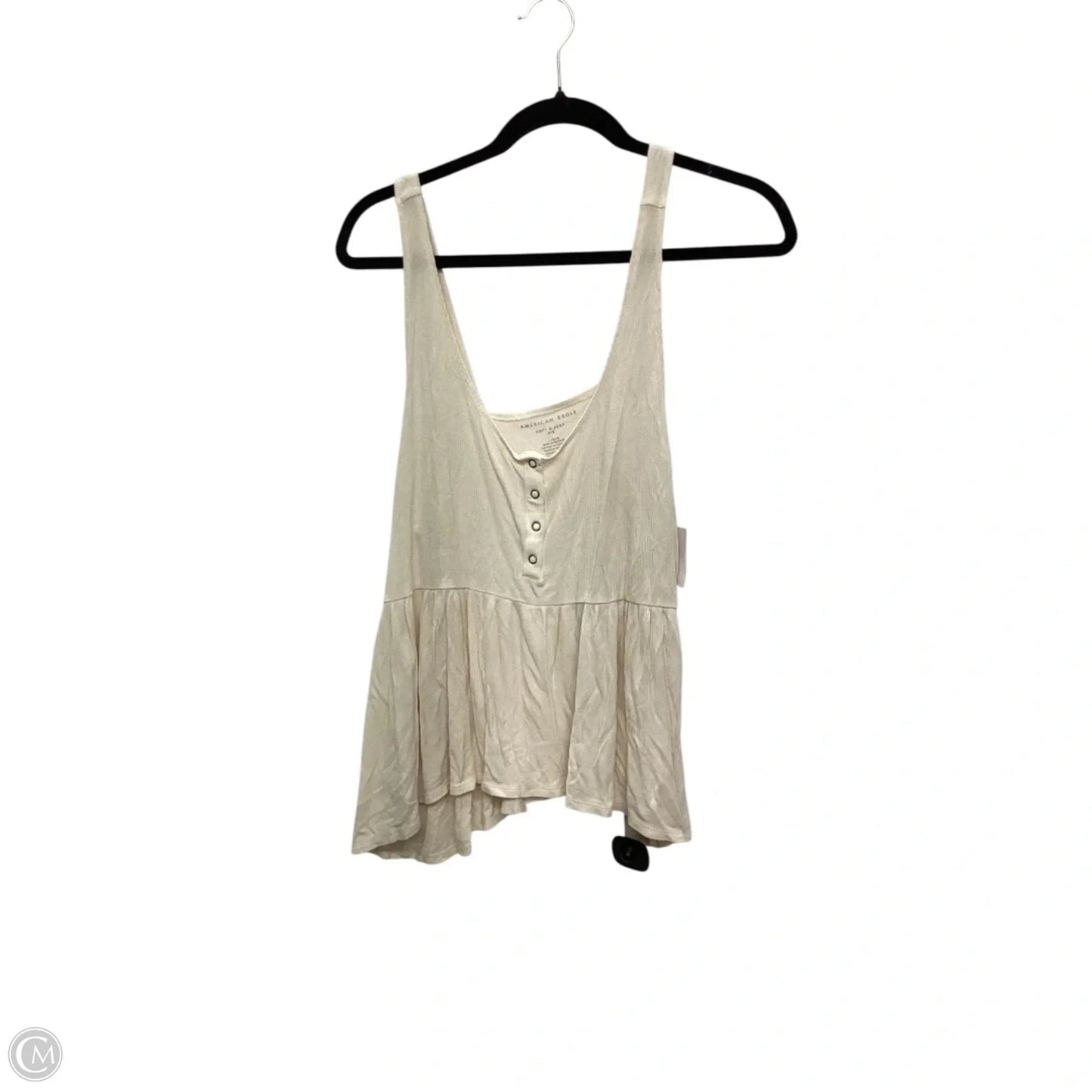 Top Sleeveless By American Eagle In Tan, Size: L