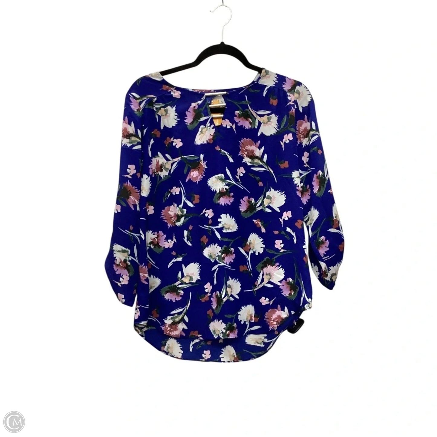 Top Long Sleeve By Apt 9 In Floral Print, Size: S