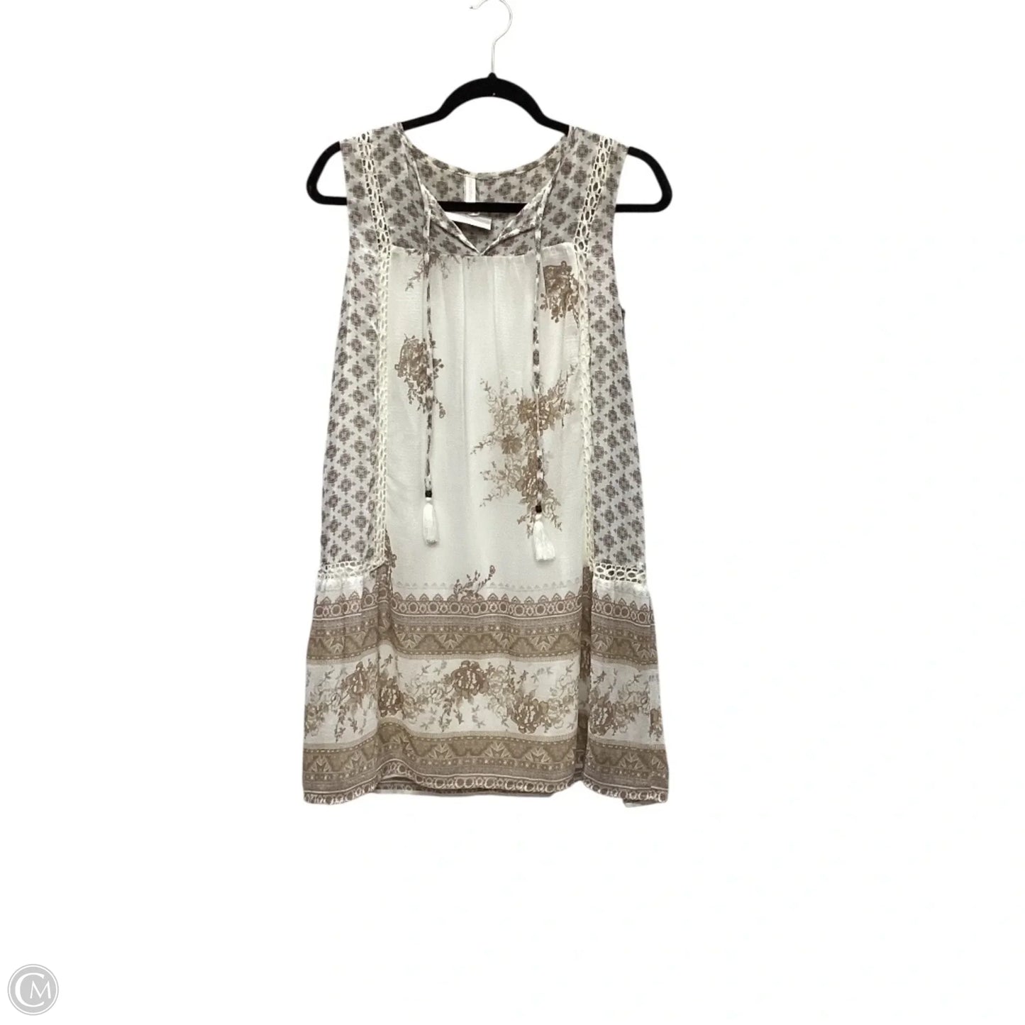 Top Sleeveless By Xhilaration In Beige, Size: S