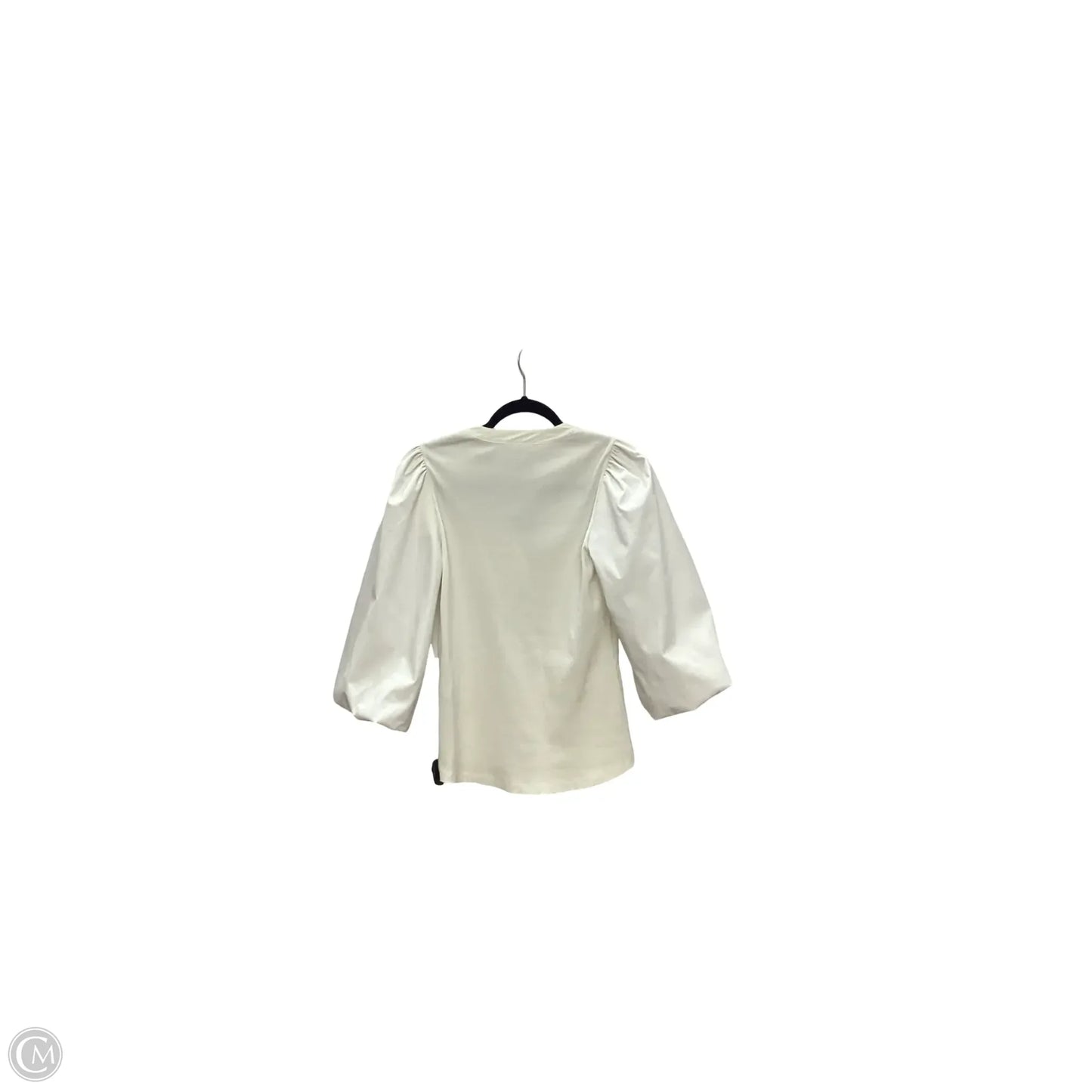 Blouse 3/4 Sleeve By Chicos In Cream, Size: S