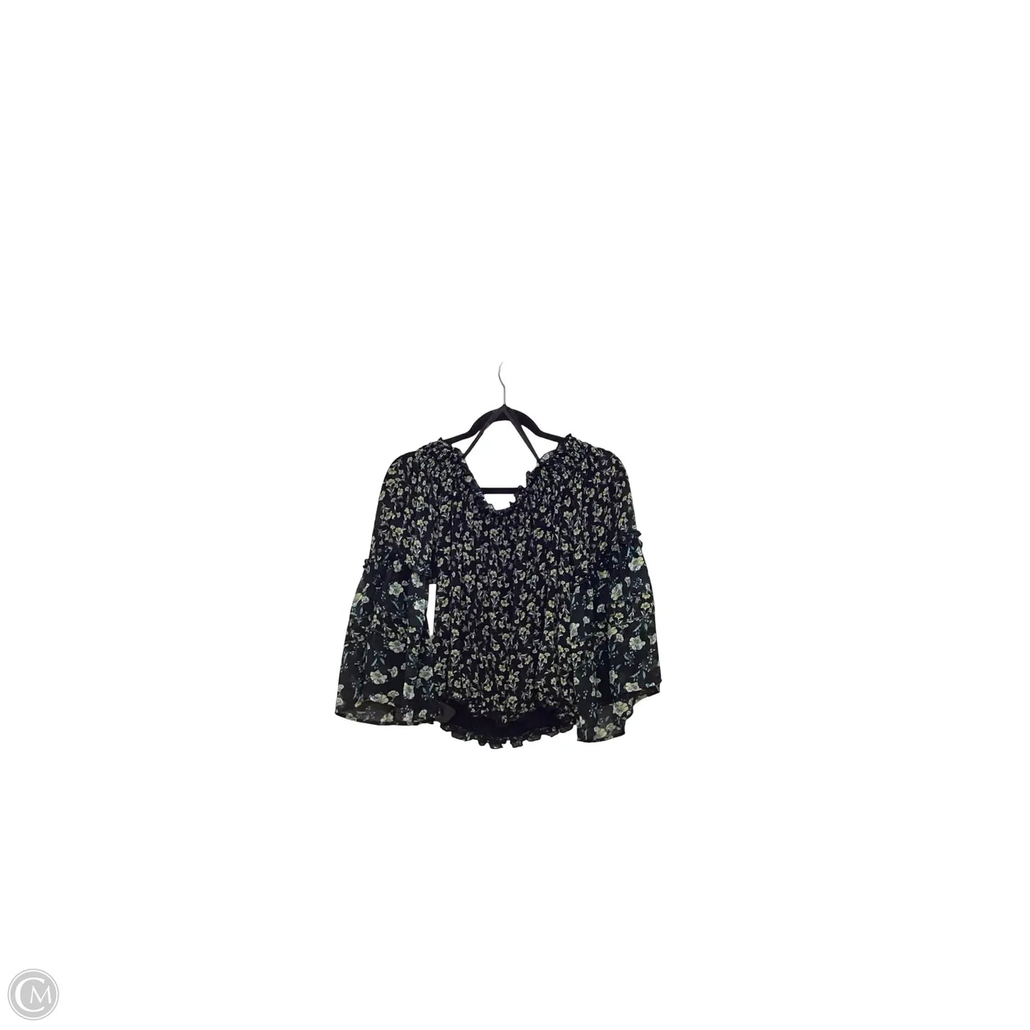 Blouse Long Sleeve By Free People In Black, Size: S