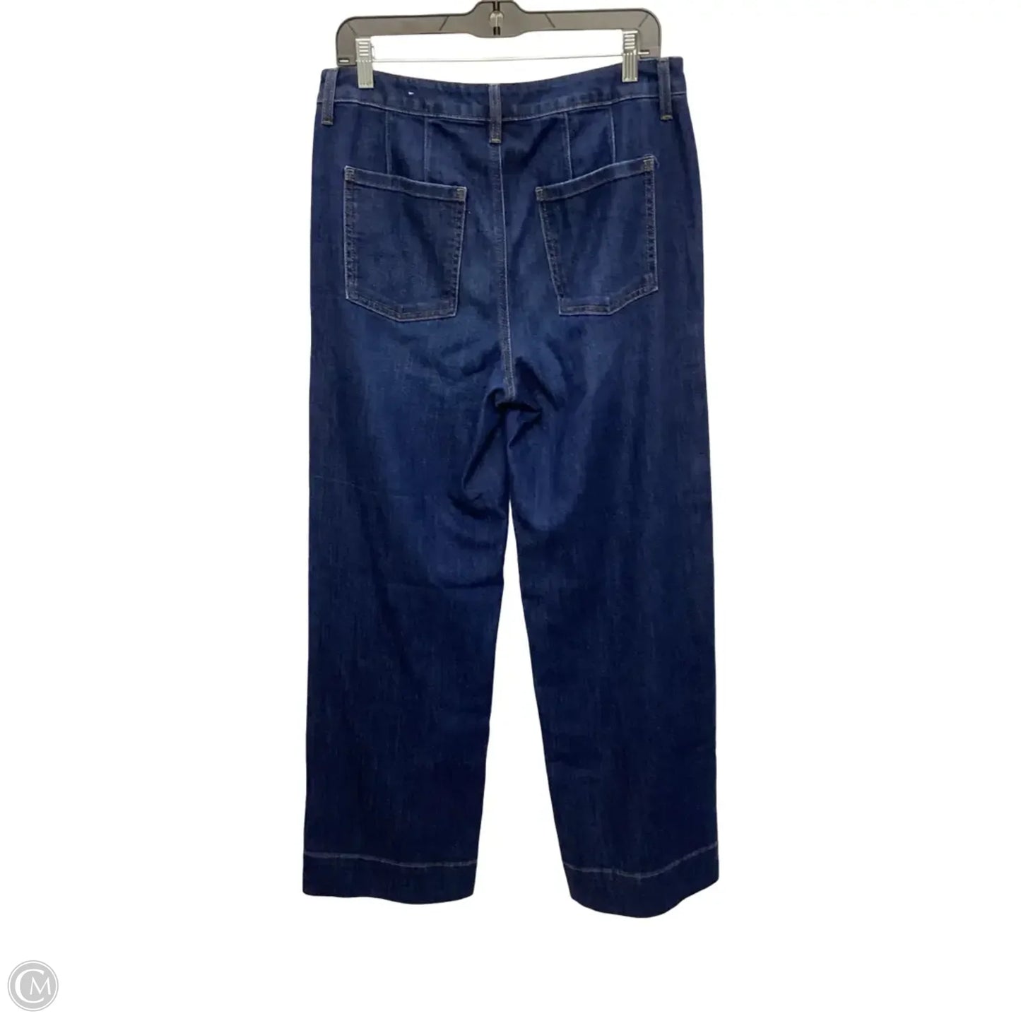 Jeans Wide Leg By Chicos In Blue Denim, Size: 8