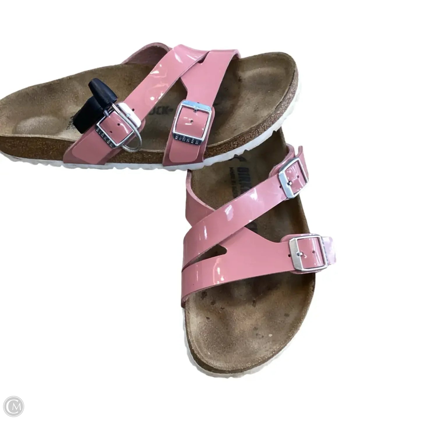 Sandals Flats By Birkenstock In Pink, Size: 8.5