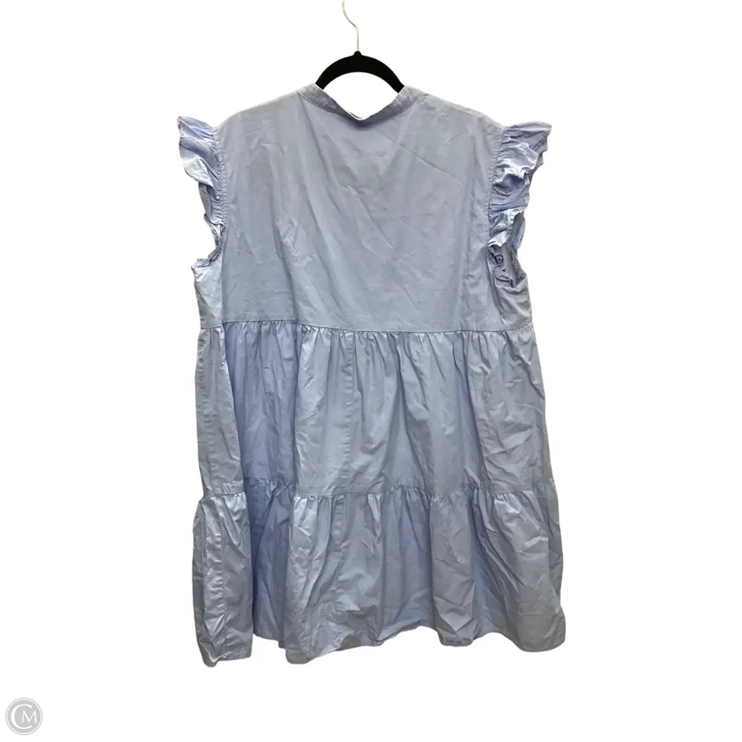 Dress Casual Short By Chicsoul In Blue, Size: 3x