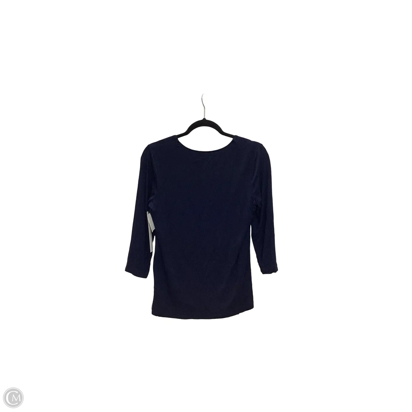 Top 3/4 Sleeve Basic By Chicos In Navy, Size: 0