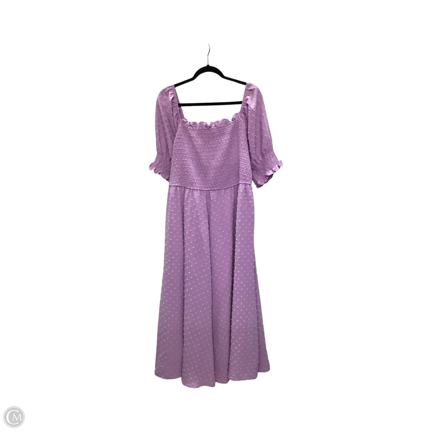 Dress Casual Midi By Sassy and Southern In Purple, Size: 3x