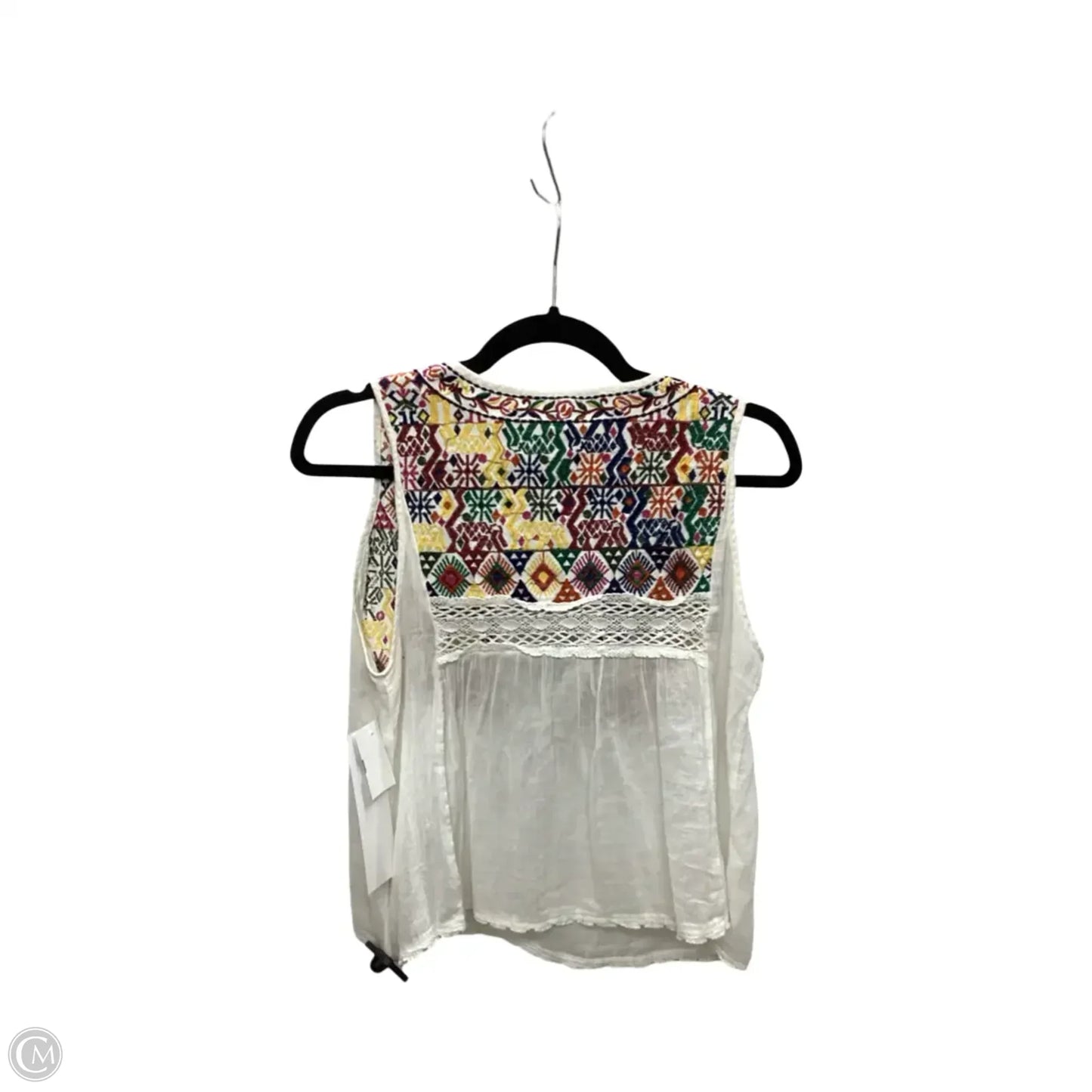 Blouse Sleeveless By Free People In White, Size: S