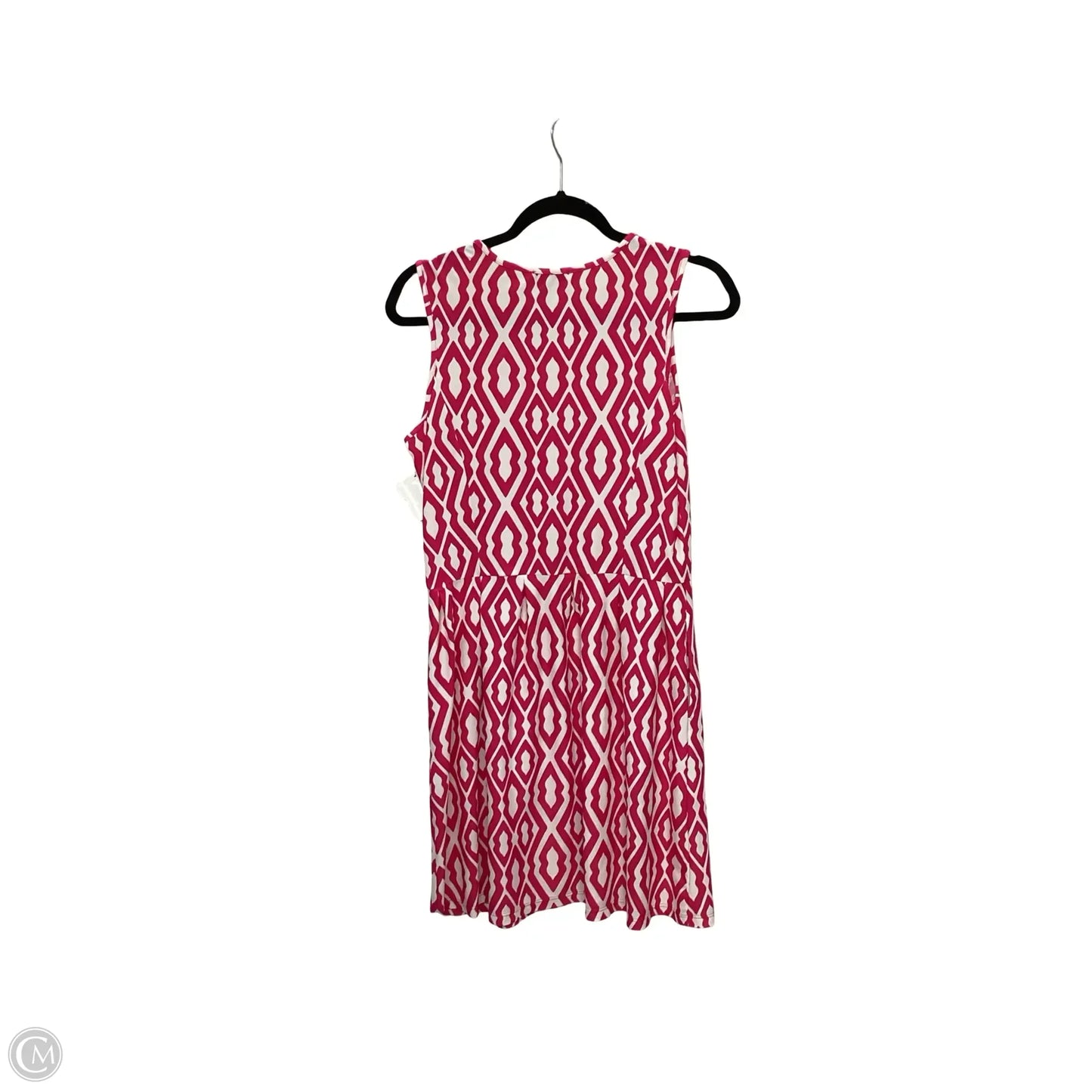 Dress Casual Short By Jude Connally In Pink & White, Size: M