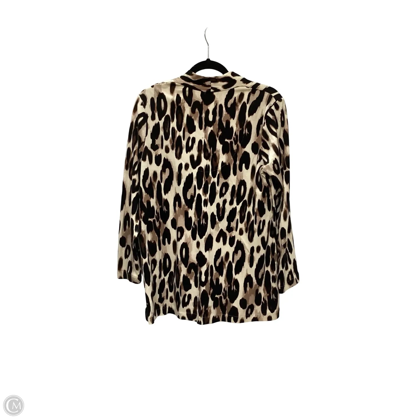 Blouse 3/4 Sleeve By Chicos In Animal Print, Size: M