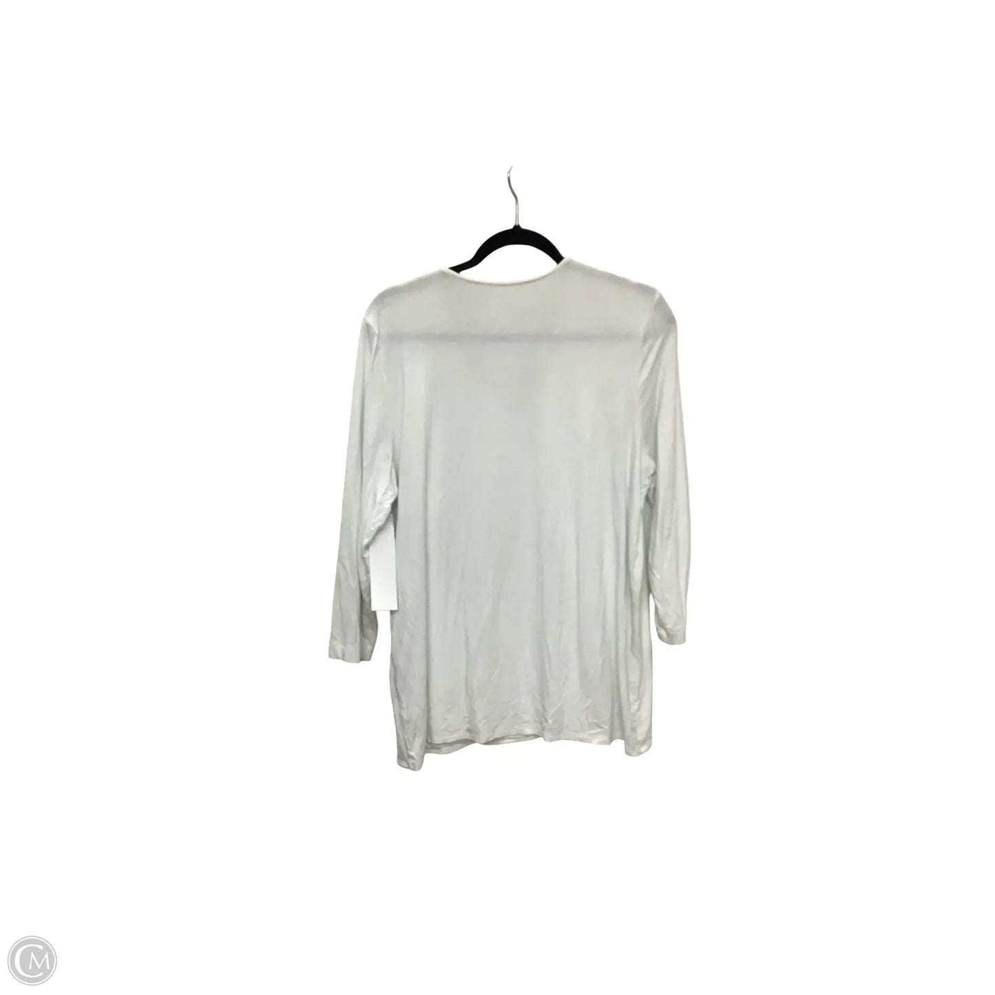 Blouse Long Sleeve By Chicos In White, Size: Xl