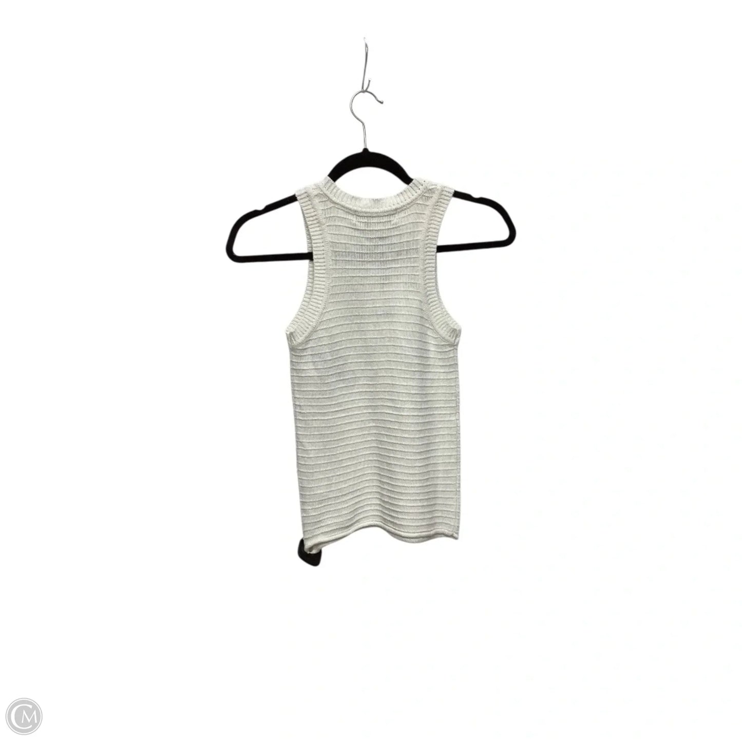 Designer Blouse Sleeveless By Clothes Mentor In White, Size: Xs