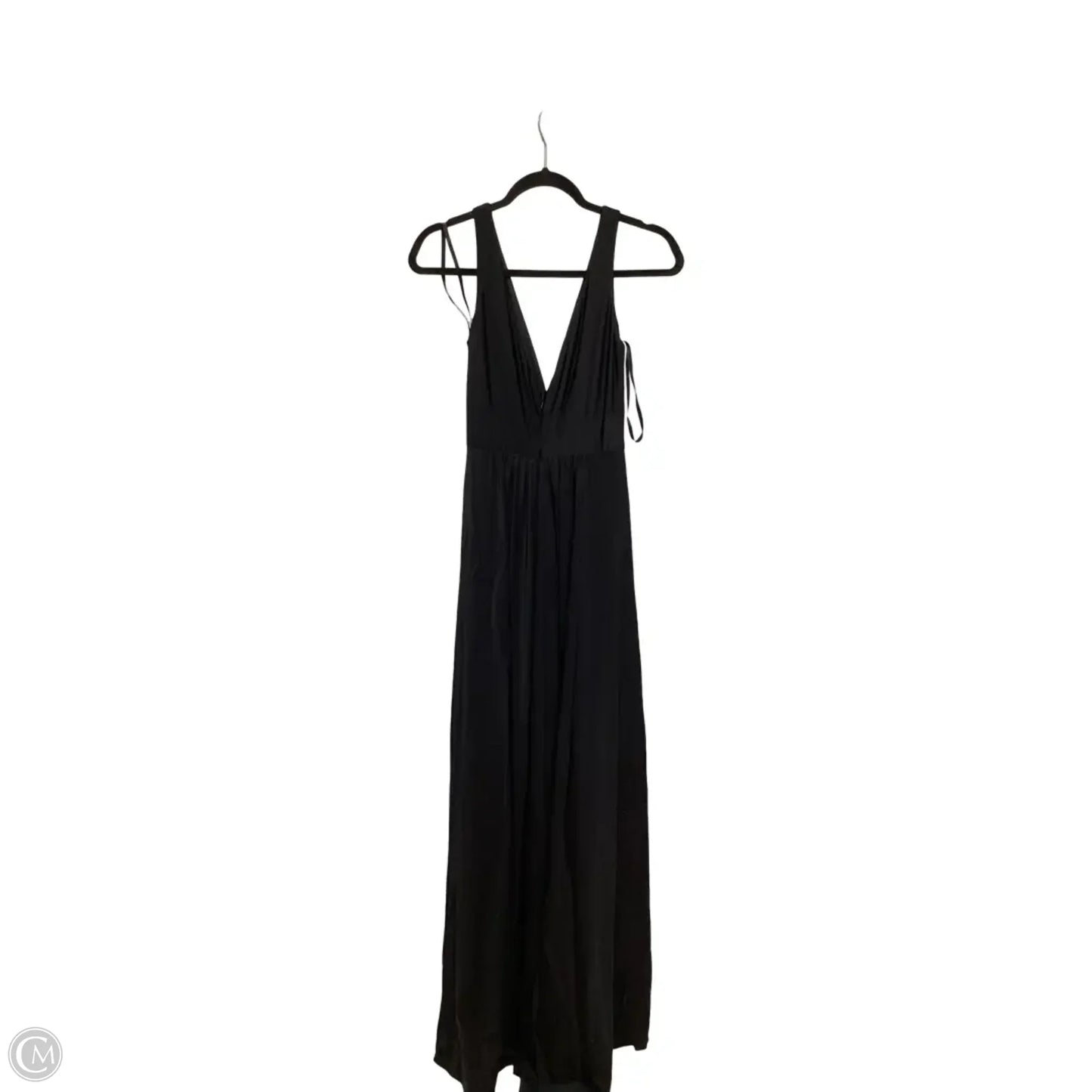 Designer Dress Party Long By Clothes Mentor In Black, Size: 4