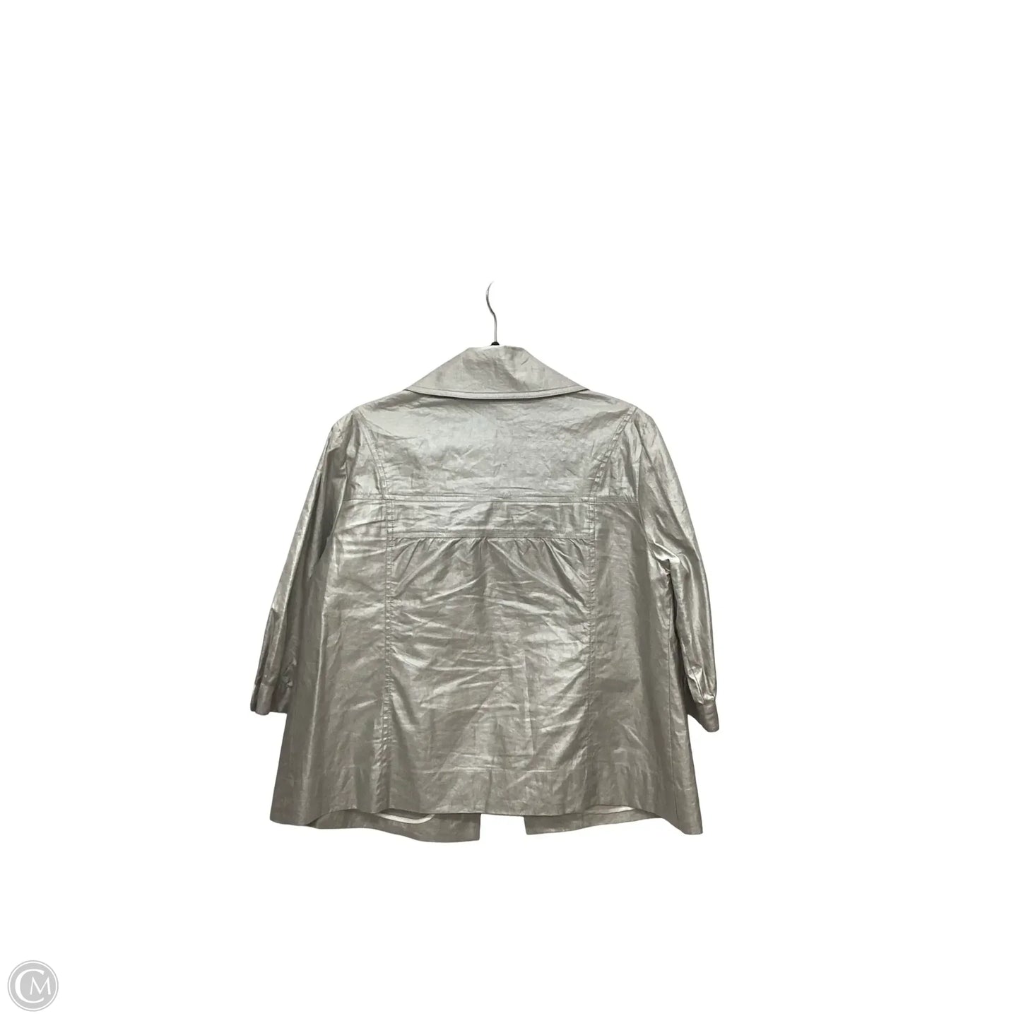 Jacket Other By Chicos In Silver, Size: M
