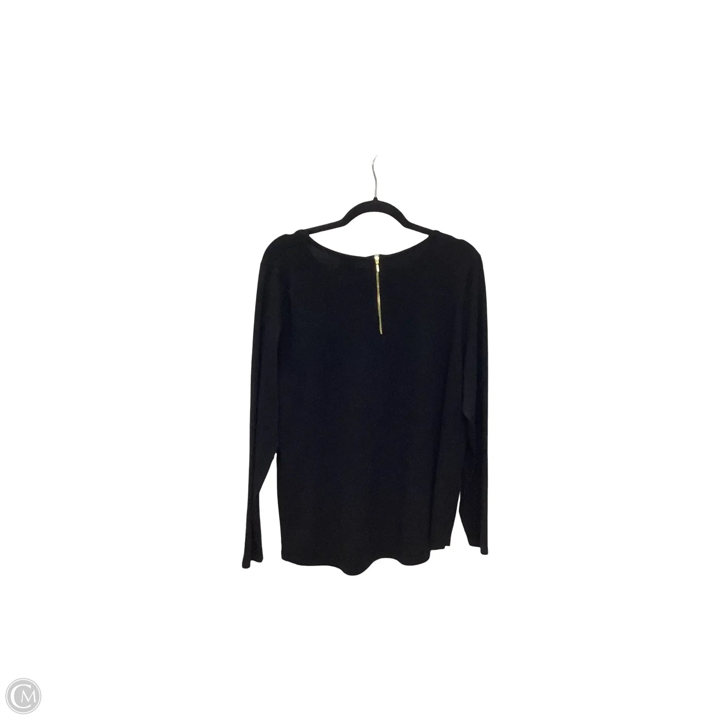Blouse Long Sleeve By Chicos In Black, Size: 2