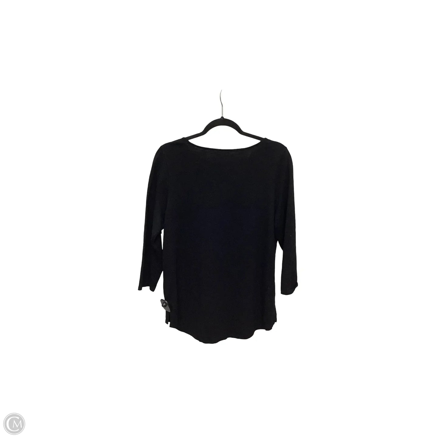 Blouse 3/4 Sleeve By Chicos In Black, Size: 2
