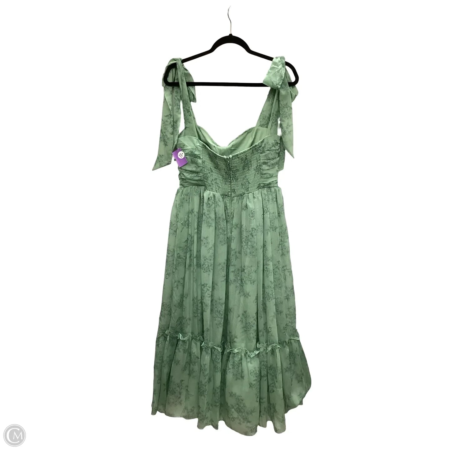 Dress Casual Midi By B DARLIN In Green, Size: 14