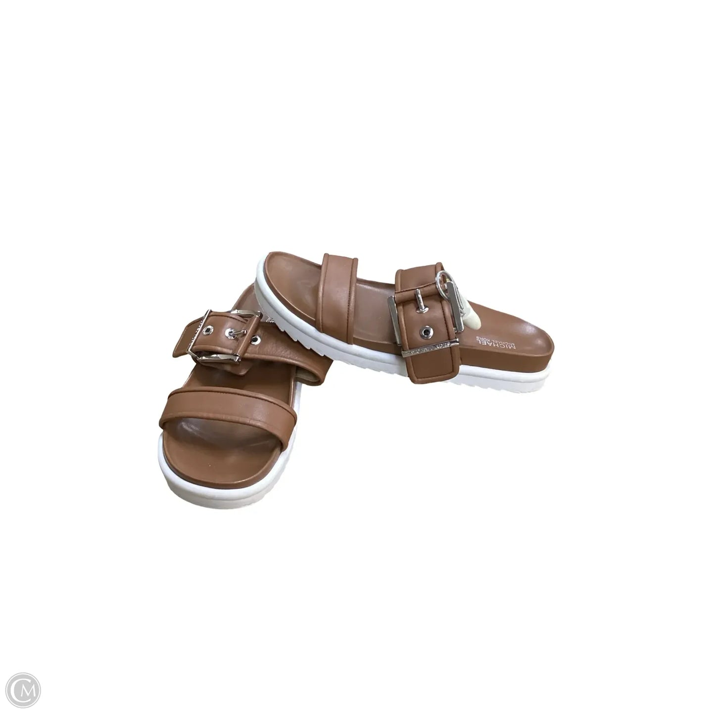Sandals Flats By Michael By Michael Kors In Brown, Size: 7.5
