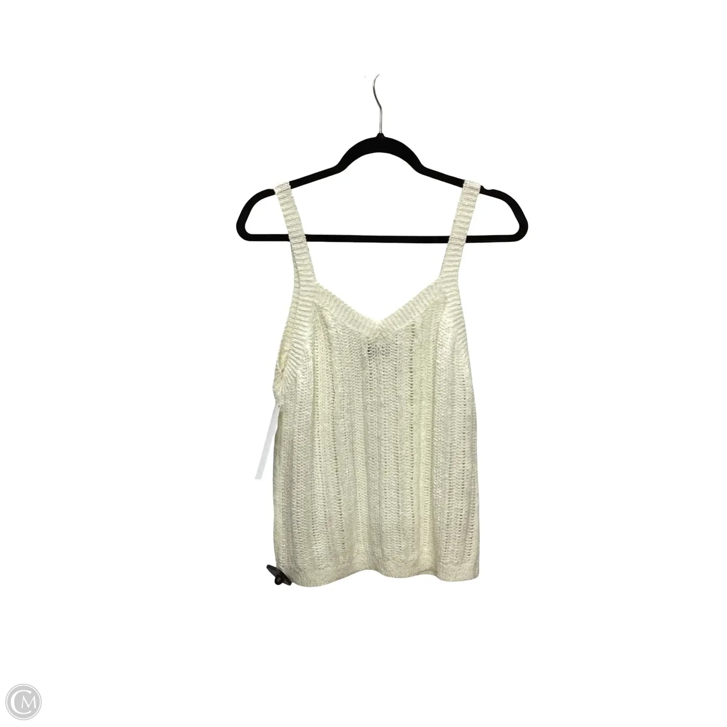 Designer Blouse Sleeveless By Lost + Wander In Cream, Size: S