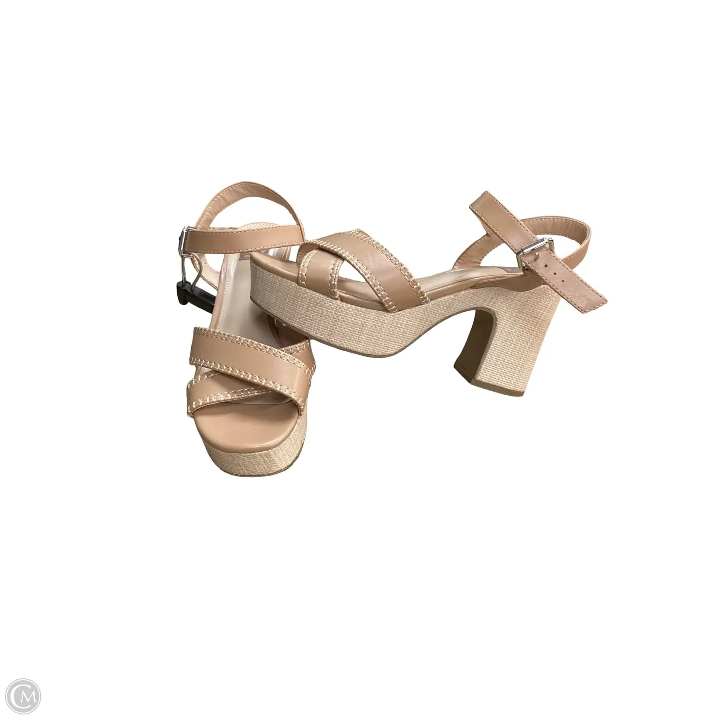 Sandals Heels Block By Dolce Vita In Tan, Size: 9