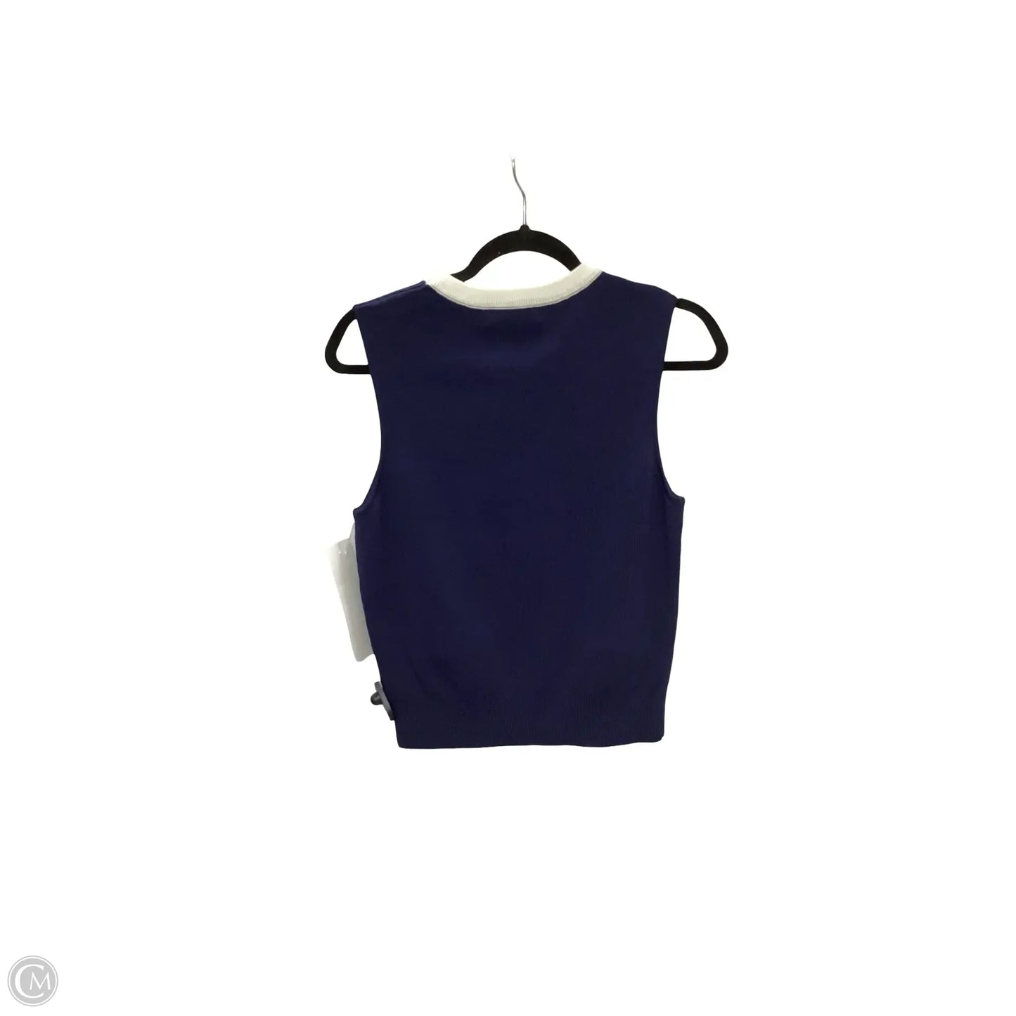 Blouse Short Sleeve By English Factory In Navy, Size: M