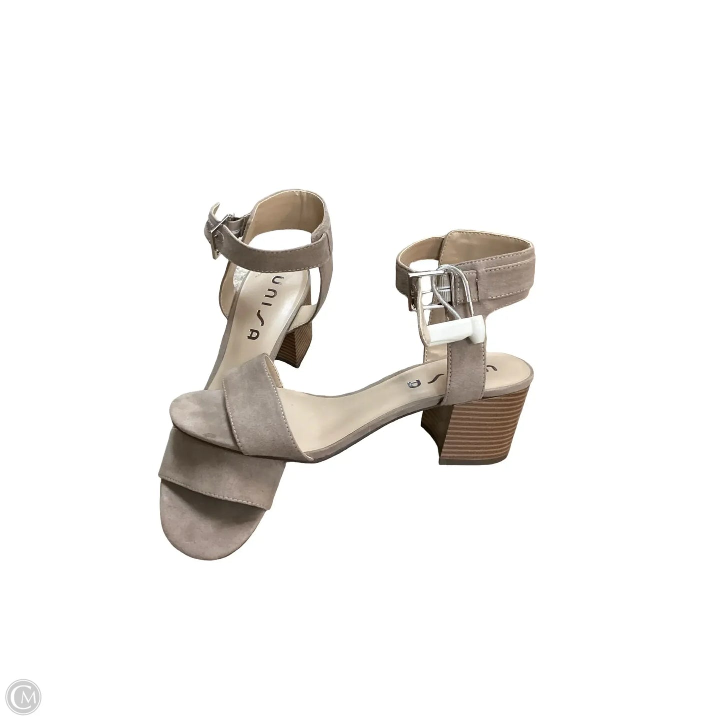 Sandals Heels Block By Unisa In Tan, Size: 10